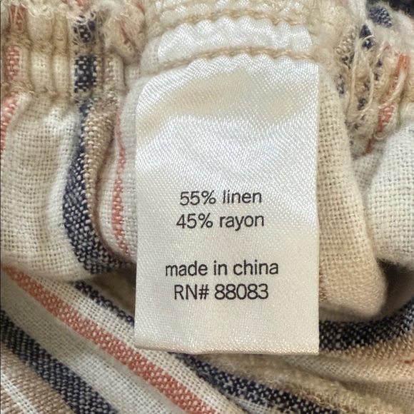 SO Multicolor Striped Elastic Waist Drawstring Wide Leg Pants SKU1034 - Picture 8 of 8